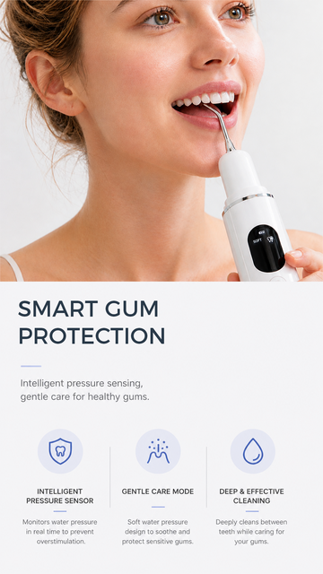AquaPulse S2 smart gum protection feature image