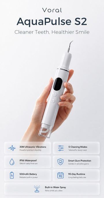 AquaPulse S2 product hero with main features