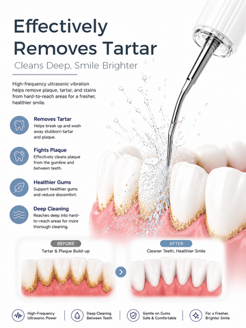 AquaPulse S2 removes tartar and plaque before after image